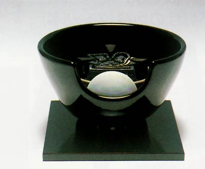 黒 紅鉢型 陶製【販売】-茶道具は京都しみず孔昌堂