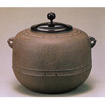 利休好万代屋釜【販売】-茶道具は京都しみず孔昌堂