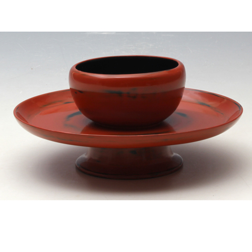 乾漆 根来塗 天目台【販売】-茶道具は京都しみず孔昌堂