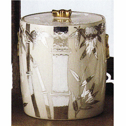 水指 銀竹 耳付【販売】-茶道具は京都しみず孔昌堂