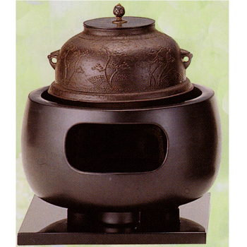 眉風炉 黒 尺○【販売】-茶道具は京都しみず孔昌堂