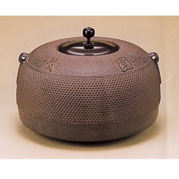 園城寺釜（炉用）【販売】-茶道具は京都しみず孔昌堂