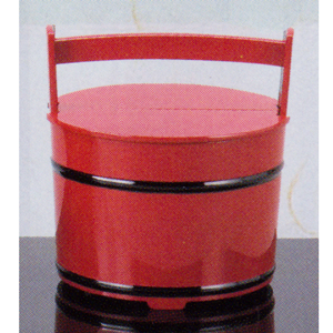 茶道具　手桶水指　朱塗 茶道具 朱塗 手桶 水指 茶道 14-4608 : 月香園アウトレット店