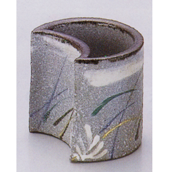 【茶道具】橋本陶正山作　薩摩むさし野蓋置 茶道具】橋本陶正山作 薩摩むさし野蓋置