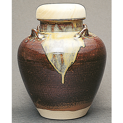 飾壷 高取焼【販売】-茶道具は京都しみず孔昌堂
