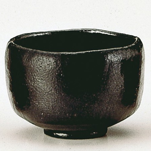 利休七種茶碗 大黒 長次郎写【販売】-茶道具は京都しみず孔昌堂