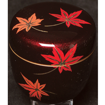 楽天市場】〇【茶器/茶道具 なつめ（お薄器）】 中棗 紅葉流水