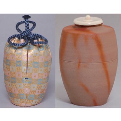 茶入 備前火襷【販売】-茶道具は京都しみず孔昌堂
