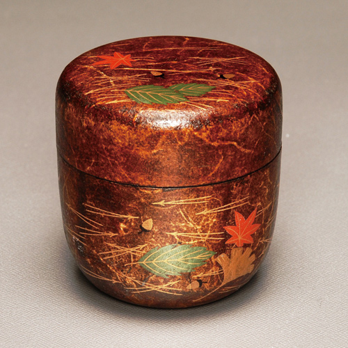 中棗 和紙貼 吹寄蒔絵【販売】-茶道具は京都しみず孔昌堂