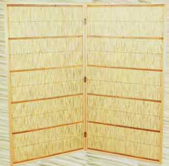 花寄屏風 二枚折【販売】-茶道具は京都しみず孔昌堂