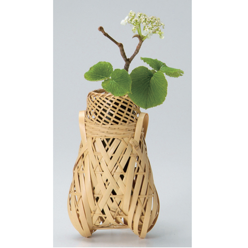 茶道具 花籠 蝉籠 茶道具 花籠（はなかご） 蝉籠 虎竹 (PC入子) 花入