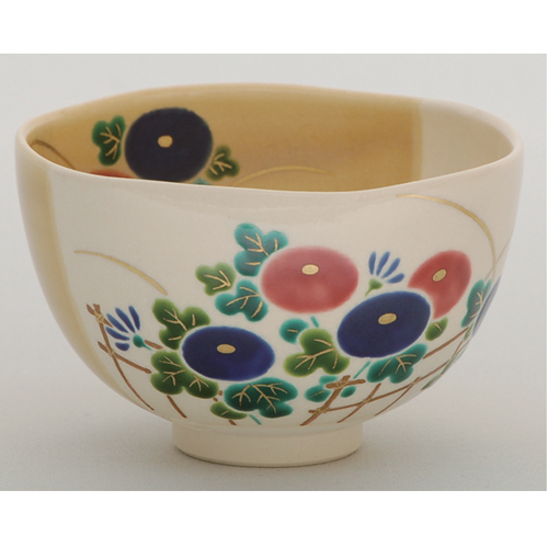 茶碗 色絵 万寿菊【販売】-茶道具は京都しみず孔昌堂