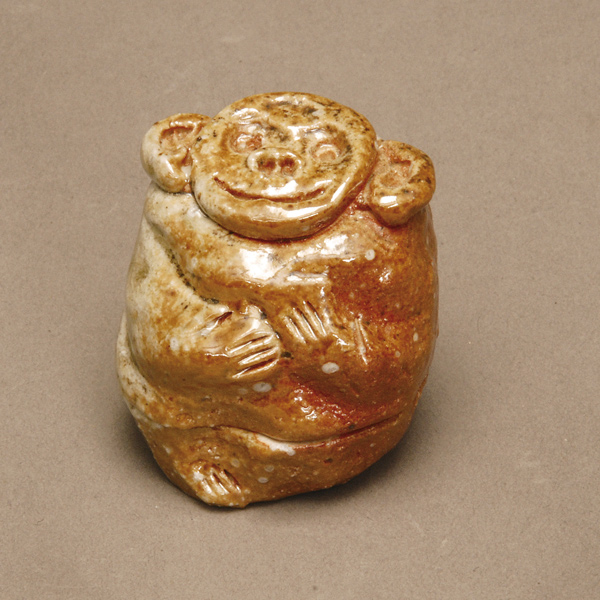 香合 信楽 猿【販売】-茶道具は京都しみず孔昌堂