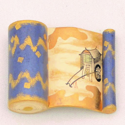 香合　御所車 香合 絵巻物（御所車）【販売】-茶道具は京都しみず孔昌堂